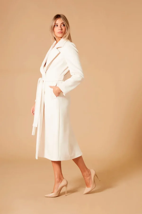 CAPPOTTO LUNGO MONOPETTO BIANCO