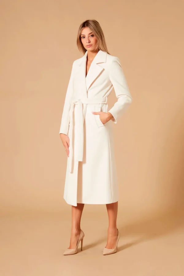CAPPOTTO LUNGO MONOPETTO BIANCO