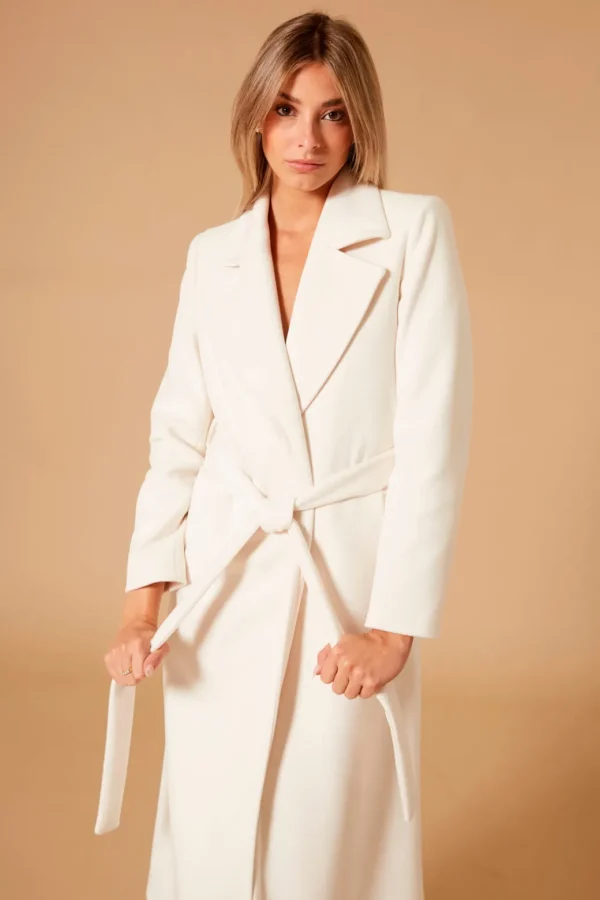 CAPPOTTO LUNGO MONOPETTO BIANCO