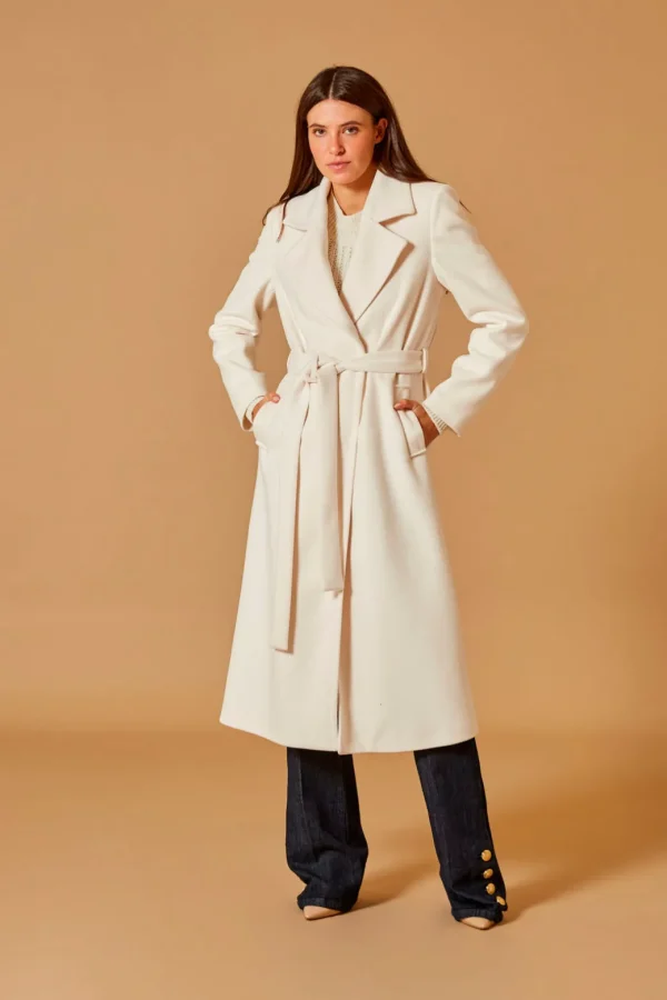 CAPPOTTO LUNGO MONOPETTO BIANCO
